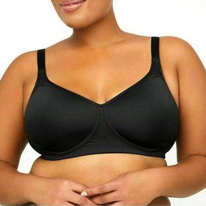 40C  Size Black Comfortably Cool Catherines No Wire Bra, New!